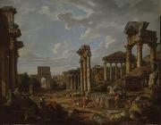 Giovanni Paolo Panini A Capriccio of the Roman Forum USA oil painting artist